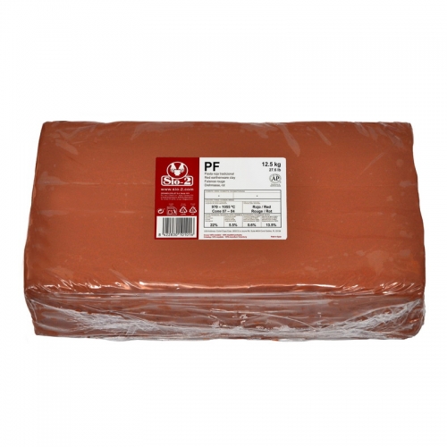 SIO-2® PF - Red Earthenware Clay, Low Fire, 27.6 lb